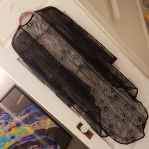 H&M lace robe sz S long